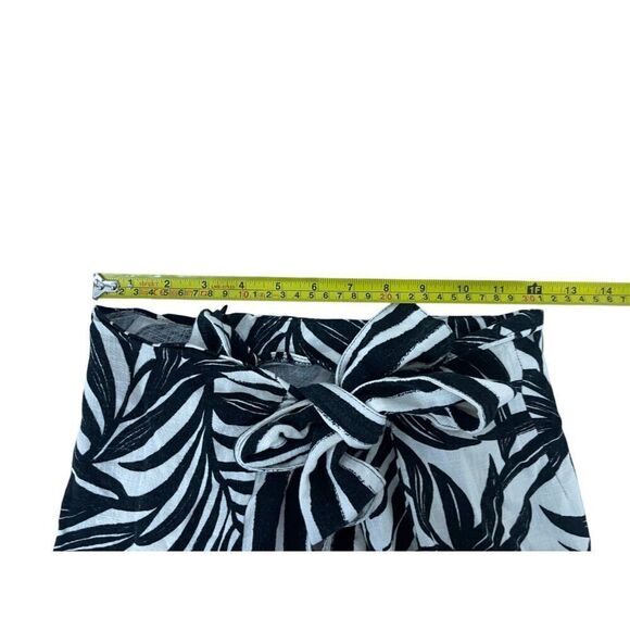 Zara Womens Wrap Skirt Midi Size M Black Printed High Waist 9878/109 NWOT - Picture 9 of 12